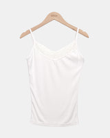 Curren Lace Ribbed Sleeveless Top