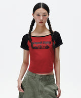 OFF SHOULDER RAGLAN TEE