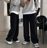 [In-house production]  ファーストコーデュロイカーゴストリングワイドパンツ