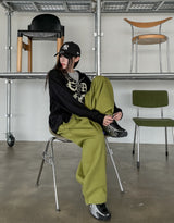 Plain two-pin tuck balloon training pants