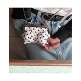 [Cream.ver] Ribbon polkadot frame mini bag (handmade bag)