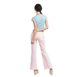 LACE BANDING SWEATPANTS [PINK]