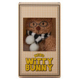 NERD WITTY BUNNY KEYRING [BEIGE]