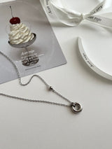 bbpo donut coin stainless steel ball bead necklace