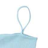 Shirring Unbalance top_blue