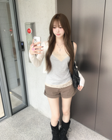 グレーレースノースリーブ