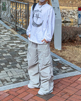 Bake Wide Cargo Pocket Nylon Pants