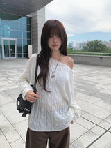 Beck Cut Line Wide Cotton Pants
