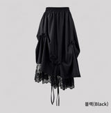 ラブリーレースリボンバルーンレイヤードスカート