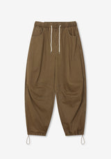 AD Washing Pigment Tuck Balloon Pants
