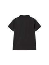 RACING PIQUE POLO SHIRTS (BLACK)