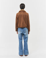 Bluesf searing suede short jacket