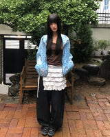 ディーフフィットビッグポケットデニムワイドロングパンツ