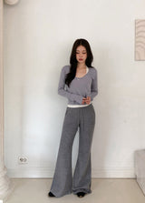 #Warm Fleece Bootcut Banding Pants (5color)