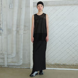 Mesh Netted Sleeveless black