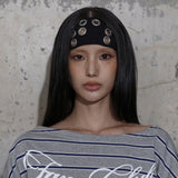 FF EYELET HAIRBAND (BLACK) F25ZE034