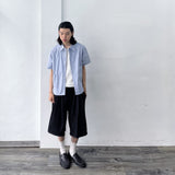 Snap-Button Wide Shorts