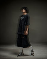 Washed destroyed bermuda P dusty gray