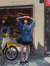 Flower Patch Pigment Short Sleeve T-shirt