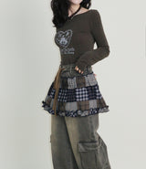Kibet Heart Vintage Printed Long Sleeve T-Shirt