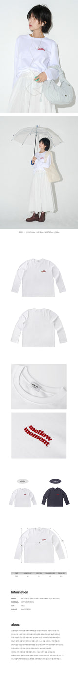 メロウモーメント プレーンTシャツ (White)