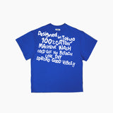 WTP スクリプトTシャツ| BLUE
