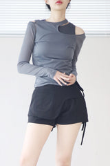 ティラシースルーセットアップTシャツ