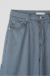 Summer Stripe Balloon Wide Pants