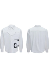 Vintage Graphic Patch Shirt