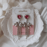 Party Ribbon Princess Piercing - Rosepink/Silver Color