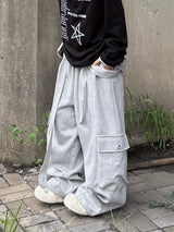 drop eyelet cargo sweatpants