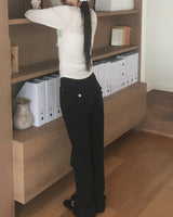 Porzen Back Pocket Bootcut Pants