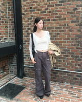 Cotton pocket cargo pants
