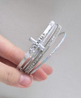 Blessed Cross Layered Bracelet