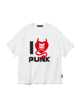 フロッキングデビルハートTシャツ - [ホワイト]