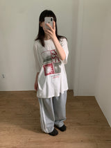 サーファークルーネックTシャツ (2color)