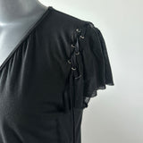 SEETHROUGH SLIM LINE TSHIRT BLACK