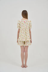 ULLALA PAJAMA Ael Short-sleeve Two-piece Vanilla[24169WTSSN]