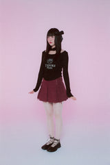 J'adore Plein スカーフTシャツ (ブラック)