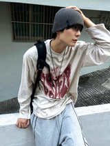 ルーズフィットスウェットシャツTシャツ