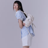 シャーリングナイロンショルダーバッグ (IVORY)