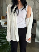 Overfit two pocket shirts(3color)