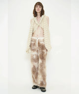 FAKE FUR STRAIGHT PANTS