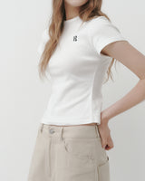 [MADE] Elo, lettering basic short-sleeved T-shirt