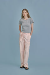 ラベルベーシックTシャツ_gray