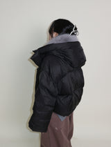 アウトストリングウィンターハイネックダックダウンパッド入りジャケット (Light Padded)