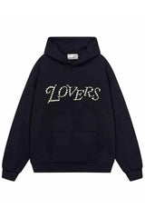 Love Me More Pearl Embroidered Hoodie