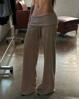 Lowkey Fold Low-Rise Wide Pants (3C)