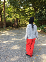 リッカーバンディングワイドスウェットパンツ（3c）