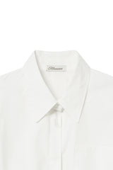 ファーストレタークロップシャツ, White